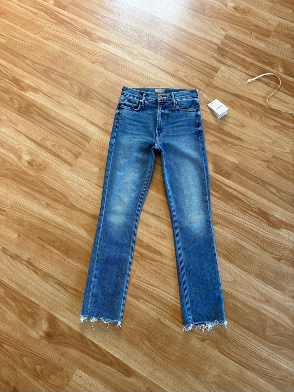 Awesome New Mother Denim The Mid Rise Dazzler Ankle Fray in Riding The Cliffside